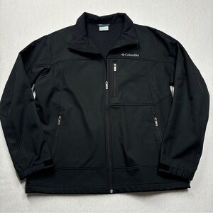 Columbia Men's Large Ascender Softshell Black Performance Jacket